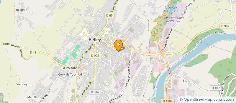 localisation de l'entreprise MONSIEUR ROGER BERNARD  BELLEY