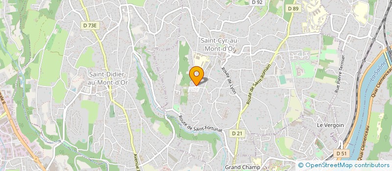 localisation de l'entreprise MONSIEUR ROGER BERNET  SAINT-CYR-AU-MONT-D'OR