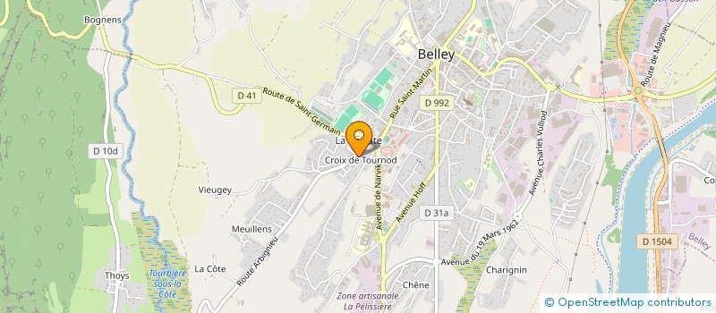 localisation de l'entreprise MONSIEUR ROGER BERTHET  BELLEY