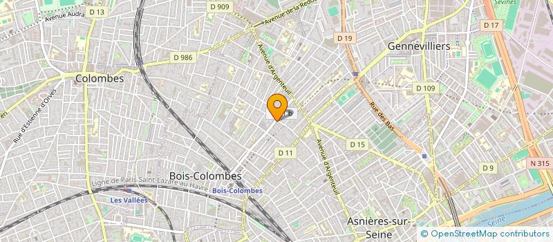 localisation de l'entreprise MONSIEUR ROGER BERTON à BOIS-COLOMBES