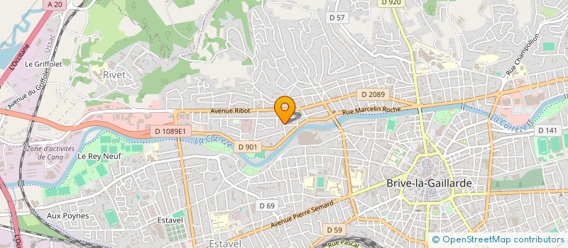 localisation de l'entreprise MONSIEUR ROGER BERTRAND  BRIVE-LA-GAILLARDE