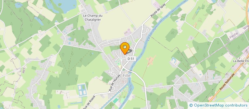 localisation de l'entreprise MONSIEUR ROGER BEUNARDEAU à ROEZE-SUR-SARTHE