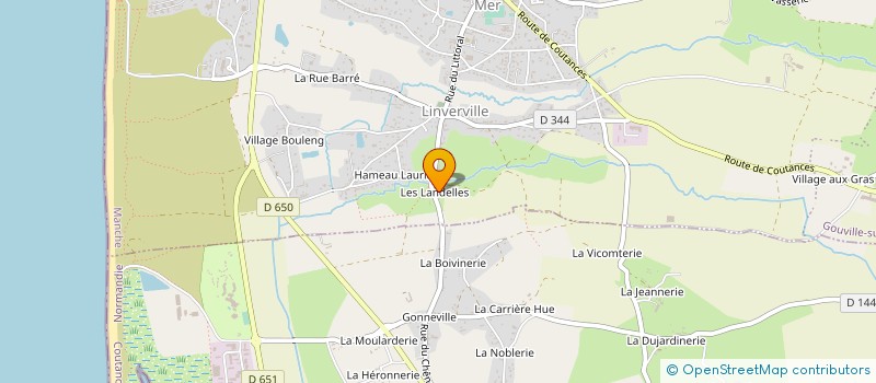 localisation de l'entreprise MONSIEUR ROGER BIARD  GOUVILLE-SUR-MER