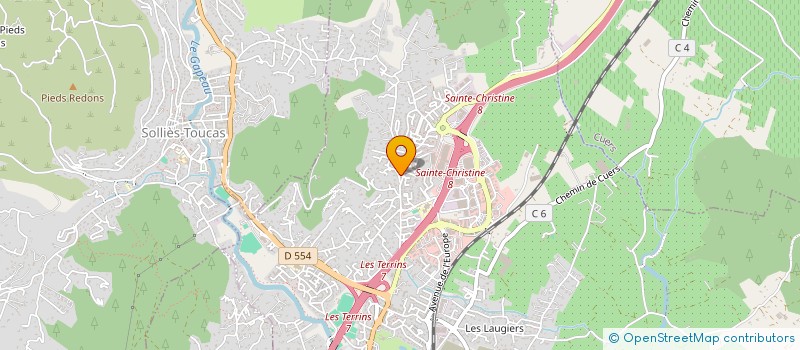 localisation de l'entreprise MONSIEUR ROGER BLANC  SOLLIES-TOUCAS