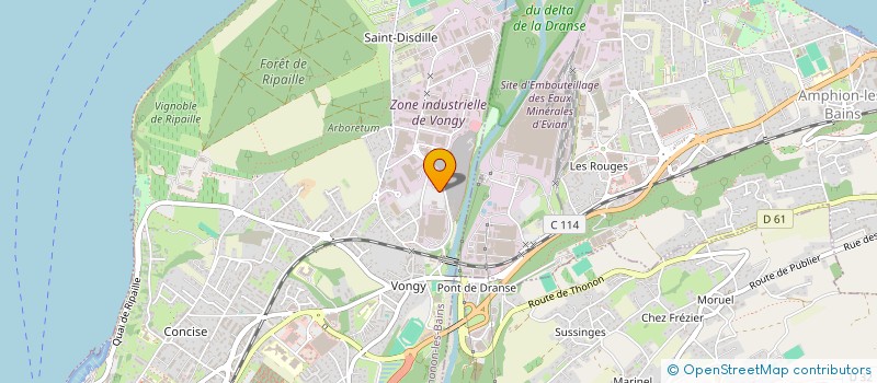 localisation de l'entreprise MONSIEUR ROGER BLANC à THONON-LES-BAINS
