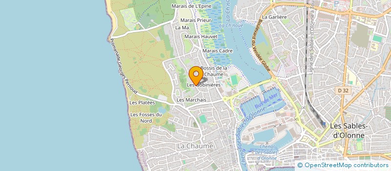 localisation de l'entreprise MONSIEUR ROGER BLANCHARD à LES SABLES D'OLONNE