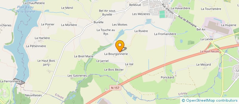 localisation de l'entreprise MONSIEUR ROGER BLANDEAU à ERBREE