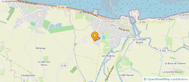 localisation de l'entreprise MONSIEUR ROGER BLIN  LE VIVIER-SUR-MER