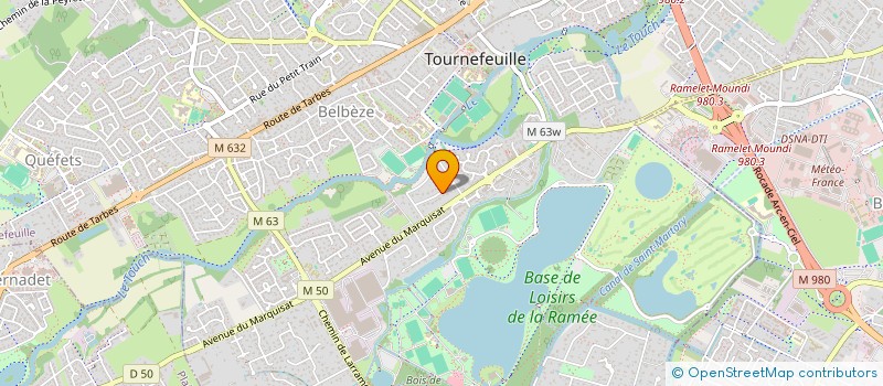 localisation de l'entreprise MONSIEUR ROGER BLONDET  TOURNEFEUILLE