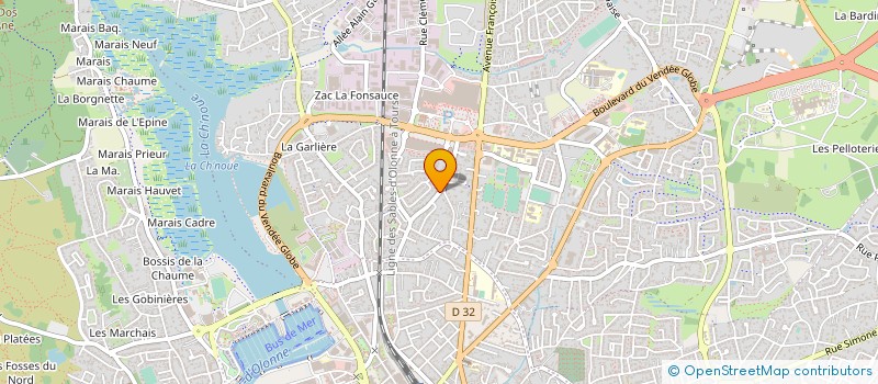 localisation de l'entreprise MONSIEUR ROGER BODERGAT à LES SABLES D'OLONNE