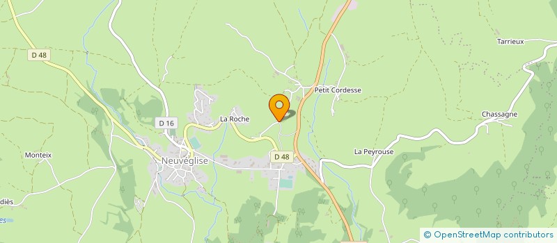 localisation de l'entreprise MONSIEUR ROGER BONNEFOY à NEUVEGLISE-SUR-TRUYERE