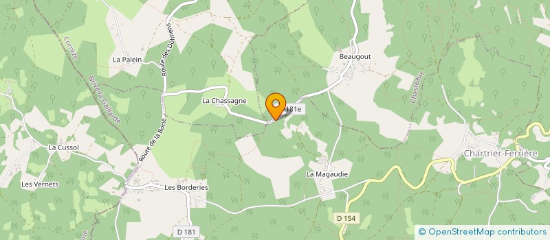 localisation de l'entreprise MONSIEUR ROGER BONNET  CHASTEAUX