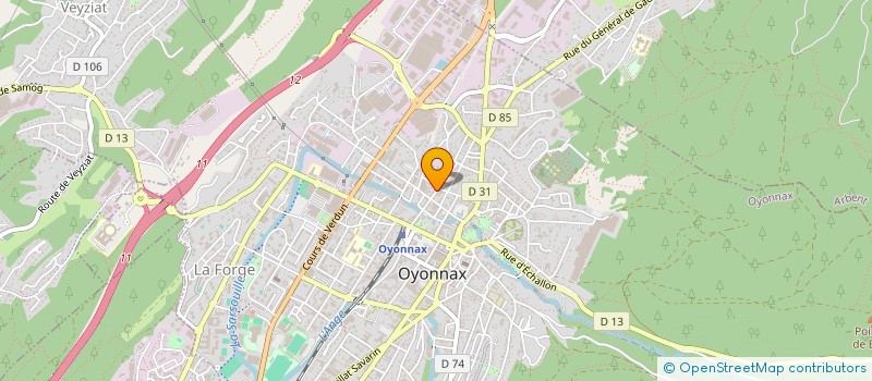 localisation de l'entreprise MONSIEUR ROGER BONNEVILLE à OYONNAX