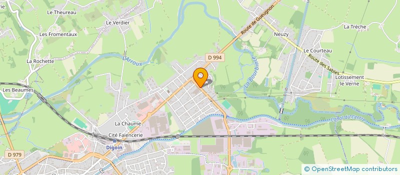 localisation de l'entreprise MONSIEUR ROGER BONNIAUD  DIGOIN