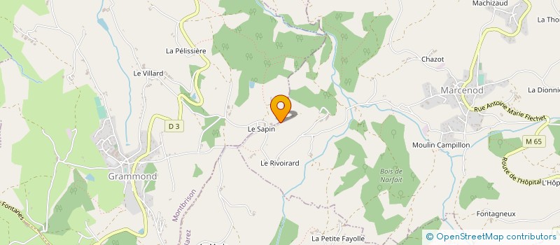 localisation de l'entreprise MONSIEUR ROGER BONNIER  GRAMMOND