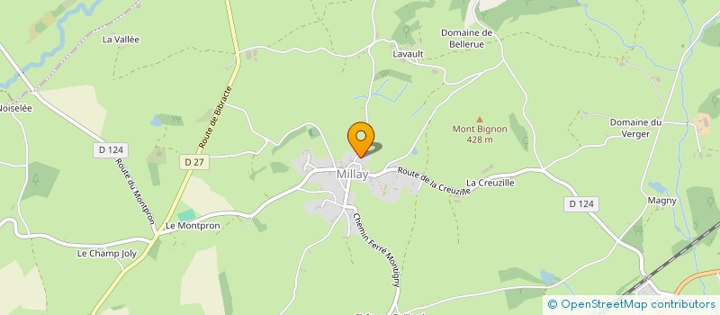 localisation de l'entreprise MONSIEUR ROGER BONNOT  MILLAY