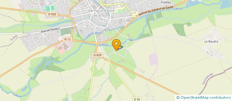 localisation de l'entreprise MONSIEUR ROGER BONTE  VERNEUIL D'AVRE ET D'ITON