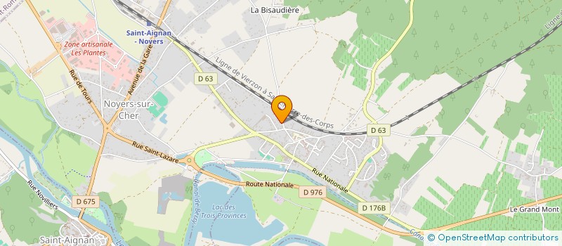 localisation de l'entreprise MONSIEUR ROGER BONTEMPS à NOYERS-SUR-CHER