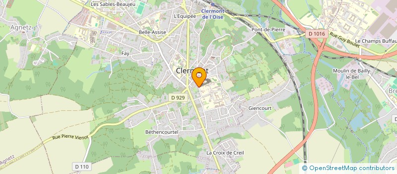 localisation de l'entreprise MONSIEUR ROGER BONTEMPS à CLERMONT