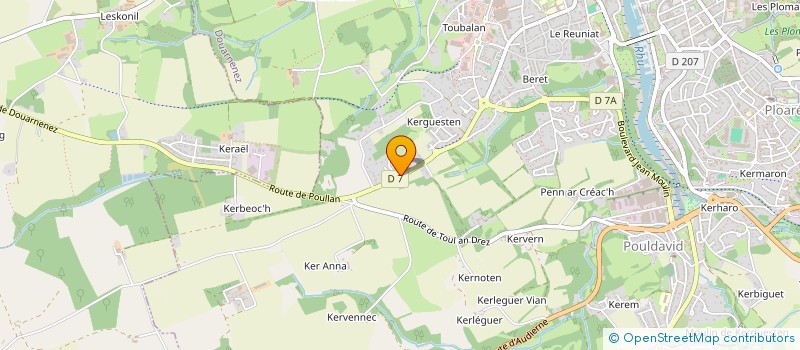 localisation de l'entreprise MONSIEUR ROGER BONTHONNOU  DOUARNENEZ