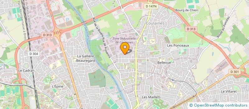 localisation de l'entreprise MONSIEUR ROGER BOUABRE  COULAINES