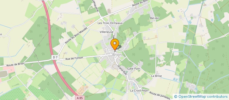 localisation de l'entreprise MONSIEUR ROGER BOUCHERIE  LES BOIS D'ANJOU