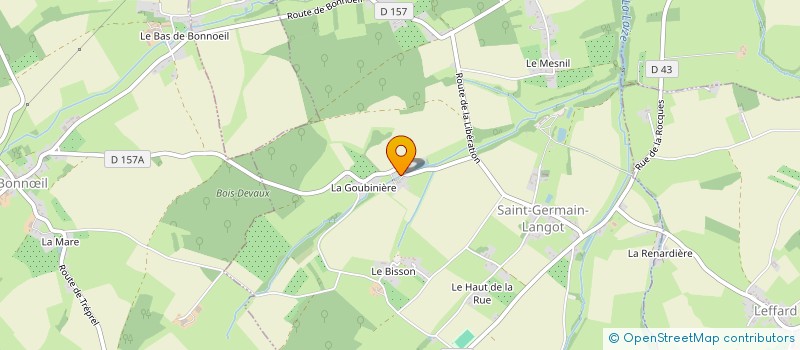 localisation de l'entreprise MONSIEUR ROGER BOUILLARD  SAINT-GERMAIN-LANGOT