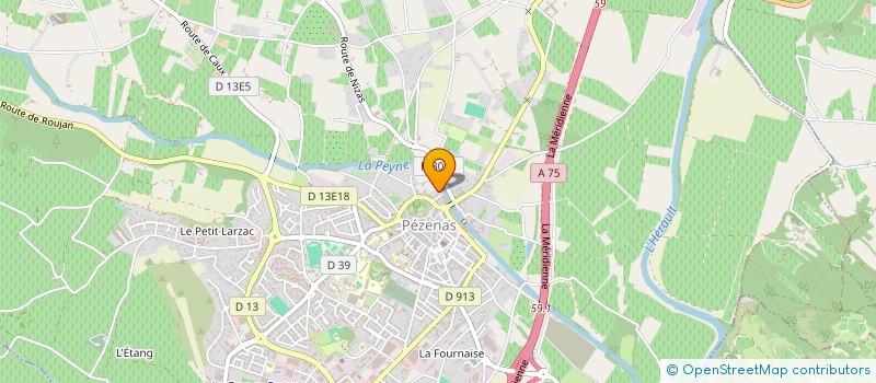 localisation de l'entreprise MONSIEUR ROGER BOULARAND à PEZENAS