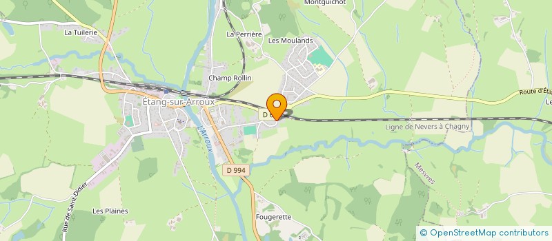 localisation de l'entreprise MONSIEUR ROGER BOURDIAU à ETANG-SUR-ARROUX