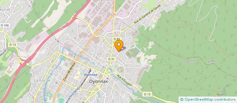 localisation de l'entreprise MONSIEUR ROGER BOURDILLON à OYONNAX