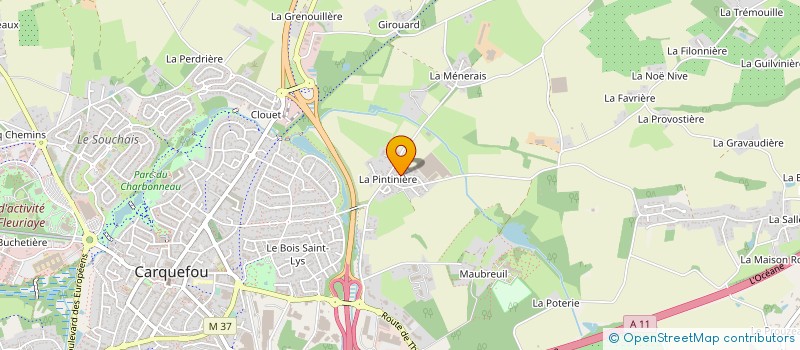 localisation de l'entreprise MONSIEUR ROGER BOURGEOIS à CARQUEFOU