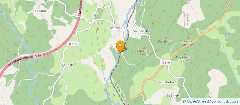 localisation de l'entreprise MONSIEUR ROGER BOURNAS  ROSIERS-D EGLETONS