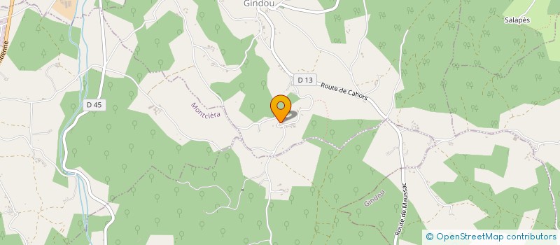 localisation de l'entreprise MONSIEUR ROGER BOUSQUET  GINDOU