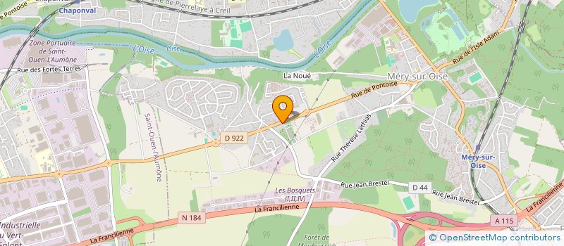 localisation de l'entreprise MONSIEUR ROGER BOUTRINGAIN  MERY-SUR-OISE