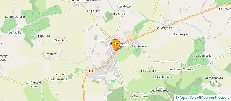 localisation de l'entreprise MONSIEUR ROGER BOUVRY à COURTOMER