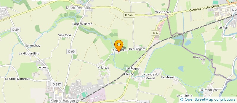 localisation de l'entreprise MONSIEUR ROGER BOZIC  PLEINE-FOUGERES