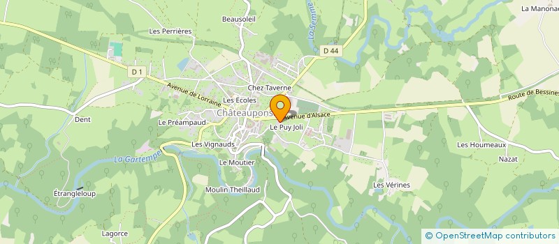 localisation de l'entreprise MONSIEUR ROGER BRAIDWOOD à CHATEAUPONSAC