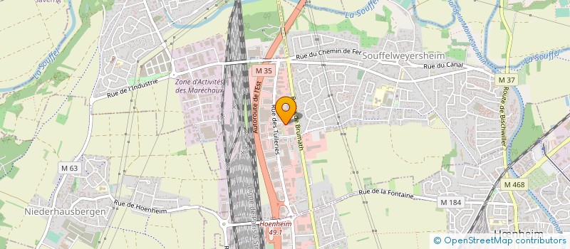 localisation de l'entreprise MONSIEUR ROGER BREHMER  SOUFFELWEYERSHEIM