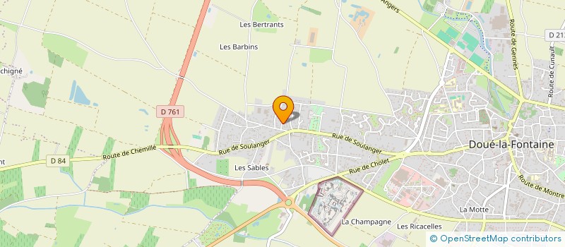 localisation de l'entreprise MONSIEUR ROGER BREMOND à DOUE-EN-ANJOU