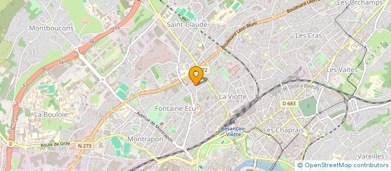 localisation de l'entreprise MONSIEUR ROGER BROCHET à BESANCON