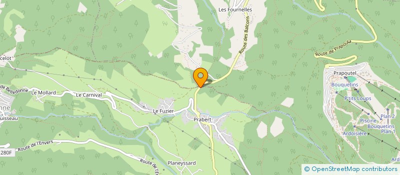 localisation de l'entreprise MONSIEUR ROGER BRUNET-MANQUAT à LAVAL-EN-BELLEDONNE