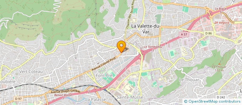 localisation de l'entreprise MONSIEUR ROGER BUGEON à TOULON
