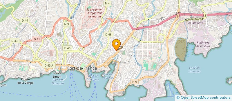 localisation de l'entreprise MONSIEUR ROGER BURGO  FORT-DE-FRANCE