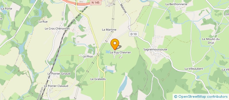 localisation de l'entreprise MONSIEUR ROGER CAILLAUD à LA SOUTERRAINE