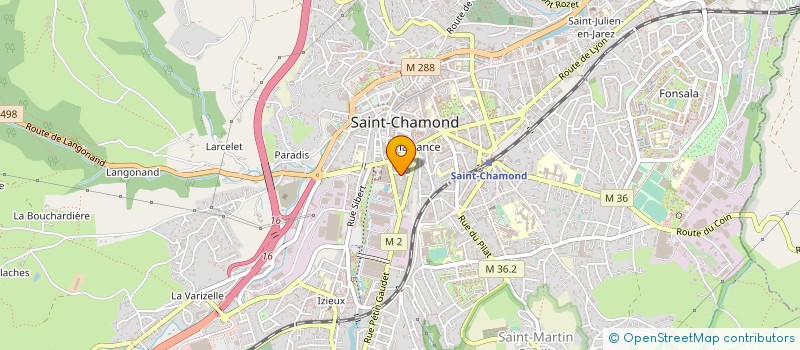 localisation de l'entreprise MONSIEUR ROGER CAMIER  SAINT-CHAMOND