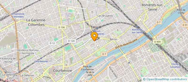 localisation de l'entreprise MONSIEUR ROGER CAMPRODON à COURBEVOIE