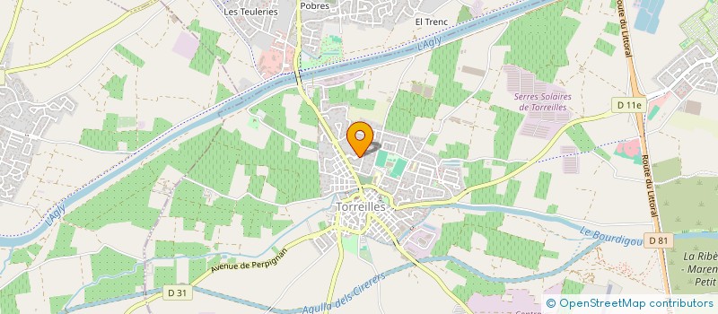 localisation de l'entreprise MONSIEUR ROGER CARLES  TORREILLES