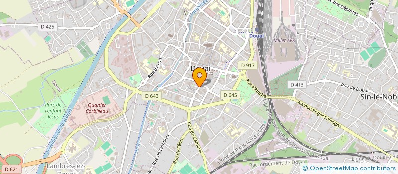 localisation de l'entreprise MONSIEUR ROGER CARON à DOUAI