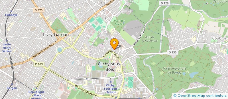 localisation de l'entreprise MONSIEUR ROGER CAVERZASIO  CLICHY-SOUS-BOIS