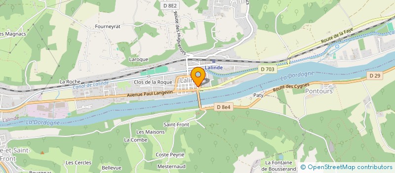 localisation de l'entreprise MONSIEUR ROGER CAVIET  LALINDE